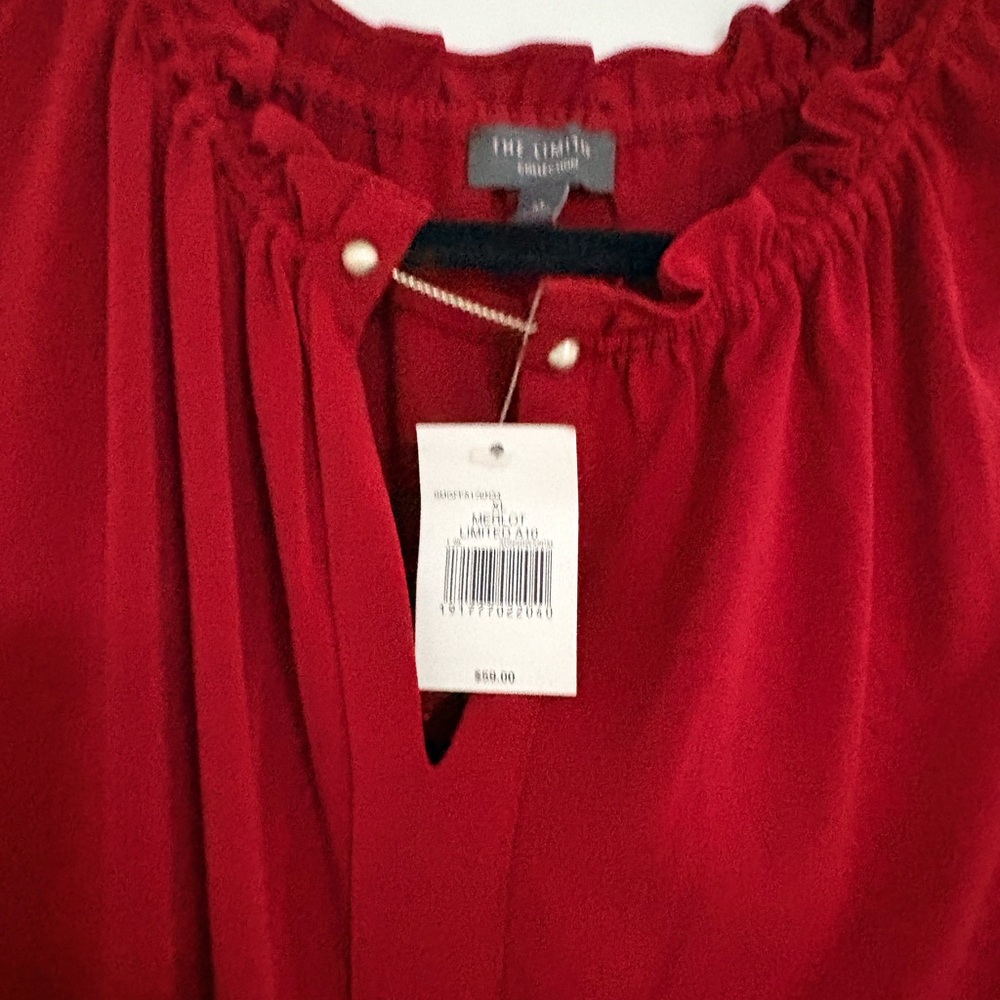 The Limited Merlot Blouse